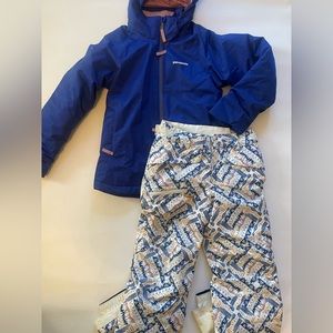 Girls Patagonia snow pants and jacket